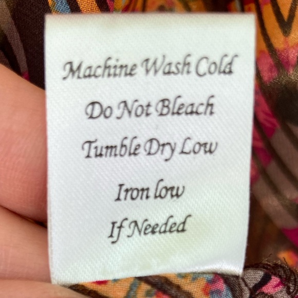 Blu Pepper: Ladies size medium sheer blouse in wonderful Fall colors! - Picture 8 of 8